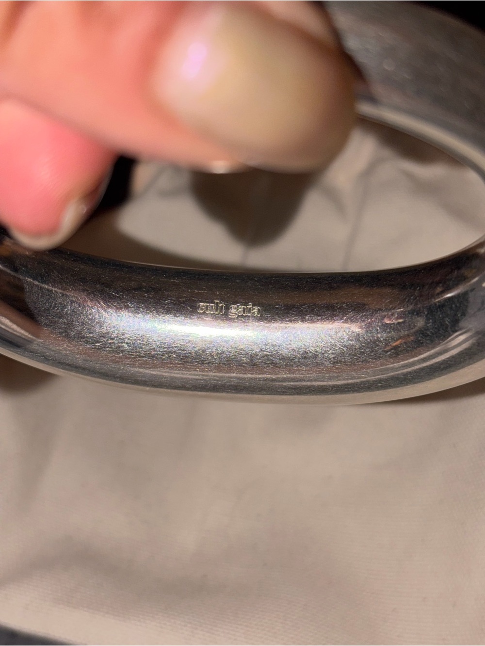 Cult Gaia Polished Silver-Tone Sculptural Bracelet - Picture 4 of 5